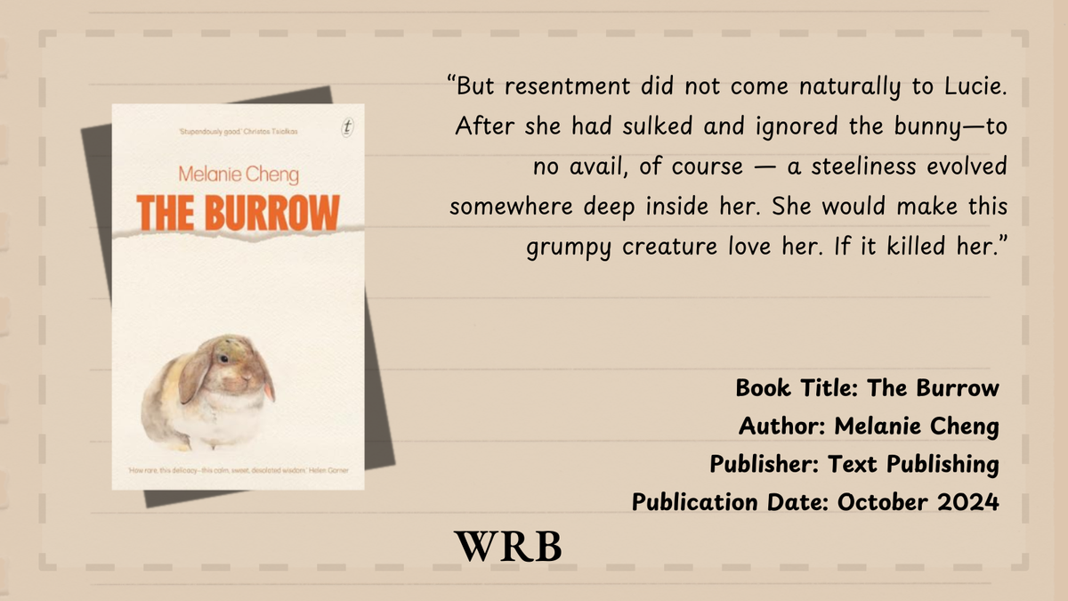 Book Review The Burrow by Melanie Cheng, books on giref